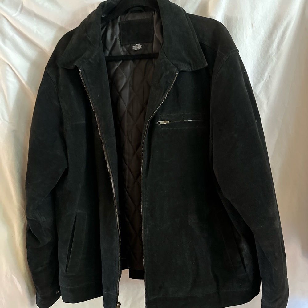 Black Lightweight Shirt Jacket with Classic Collar